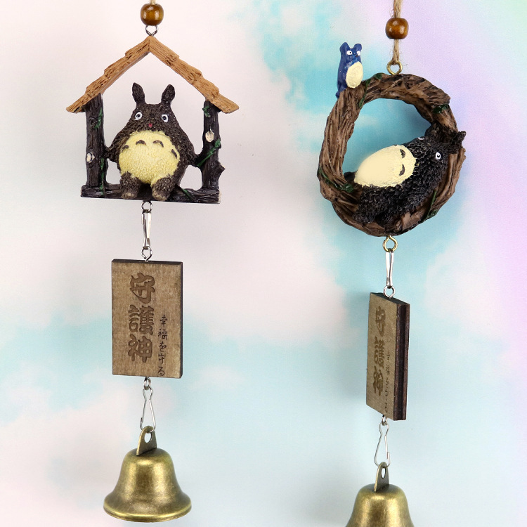Cute Cartoon Wind Chime Resin Home Decoration Charm Student Cartoon Anime Gift.