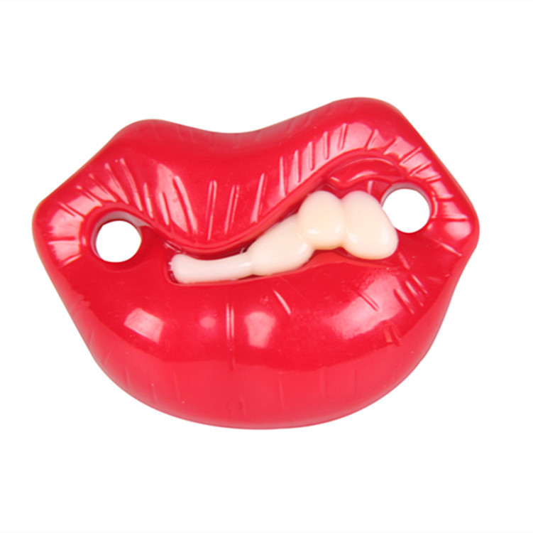 Baby Silicone Pacifier Funny Bucket Pacifier Baby Rabbit Teeth Funny Pacifier Beard Pacifier.