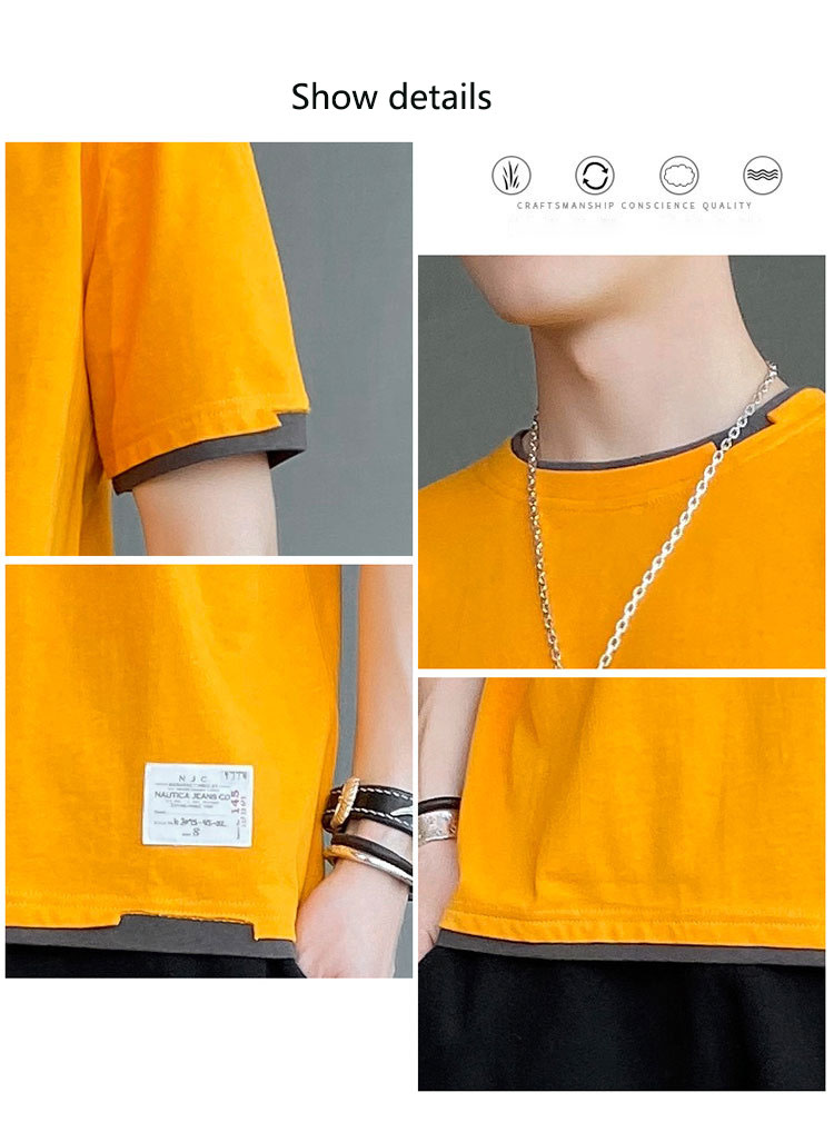 Men's Suit Summer New Korean Trend Casual Sportswear A set Of Short-Sleeved Clothes.