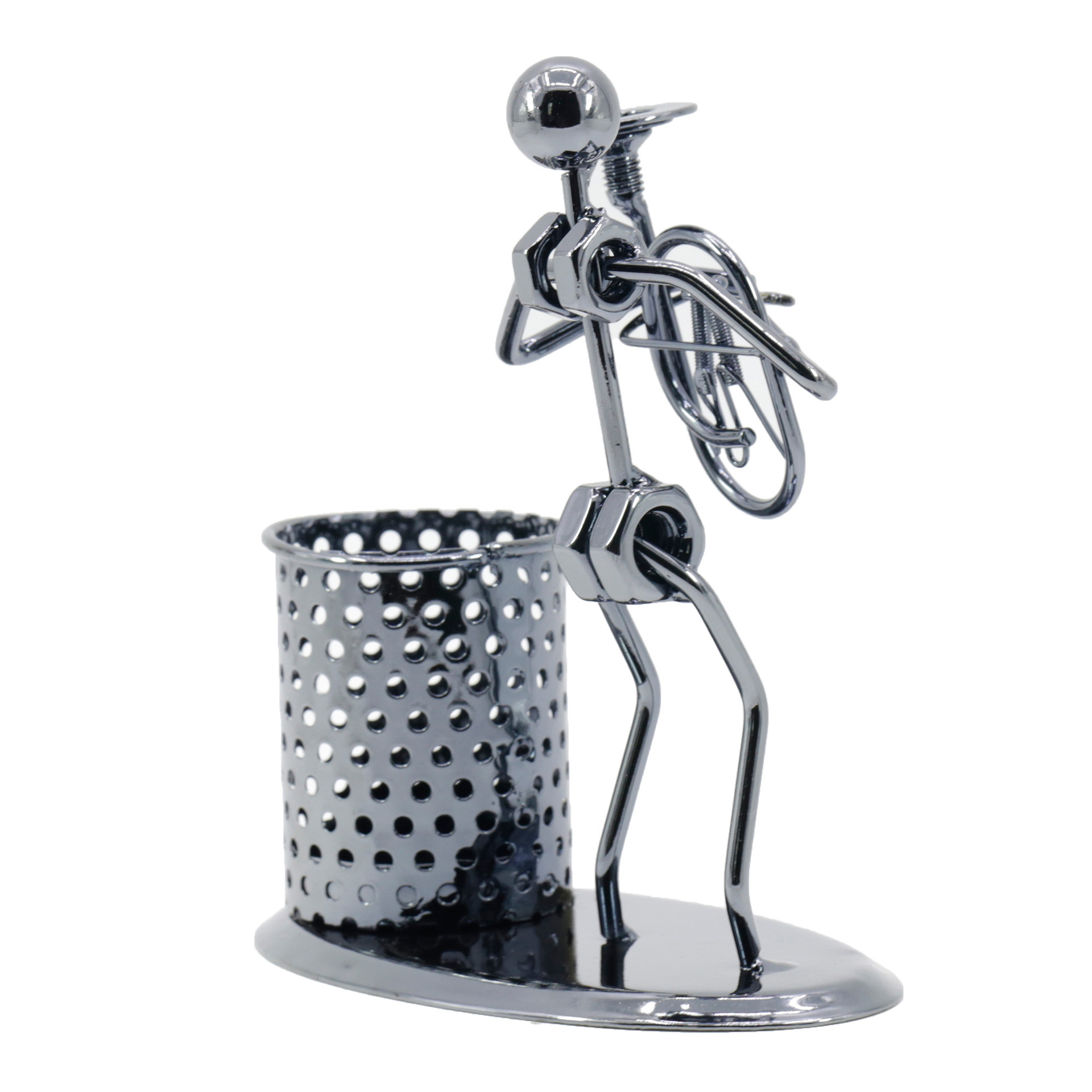 Iron Art Music Iron Man Model Instrument Pen Holder Personality Creative Decoration Gift
