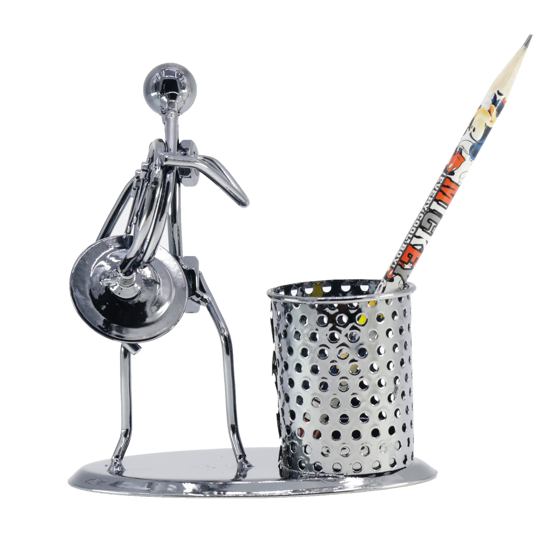 Iron Art Music Iron Man Model Instrument Pen Holder Personality Creative Decoration Gift