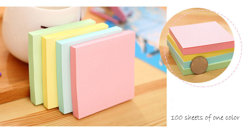 4-Color Note Paper Small Book (100 Sheets 1 Book) Message Book Casual Paper Pepsi Post-It.