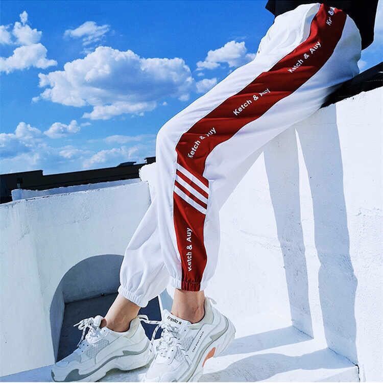 Super Fire Summer Casual Pants Female Student Hiphop Sweatpants Loose Harem Pants