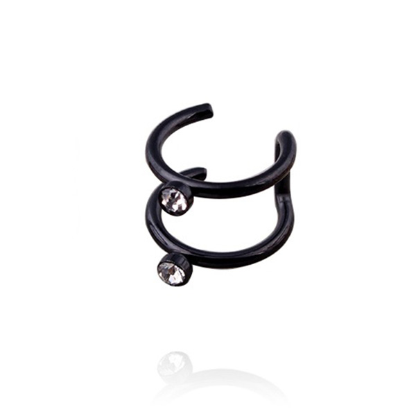 1 Piece Man/Women Stainless Steel Ear Clip Fake Earring Cuff Wrap Earrings No Piercing-Clip