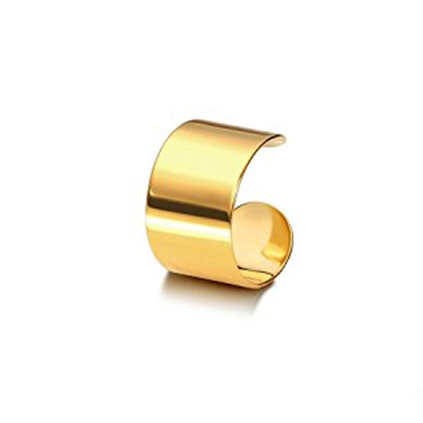 1 Piece Man/Women Stainless Steel Ear Clip Fake Earring Cuff Wrap Earrings No Piercing-Clip