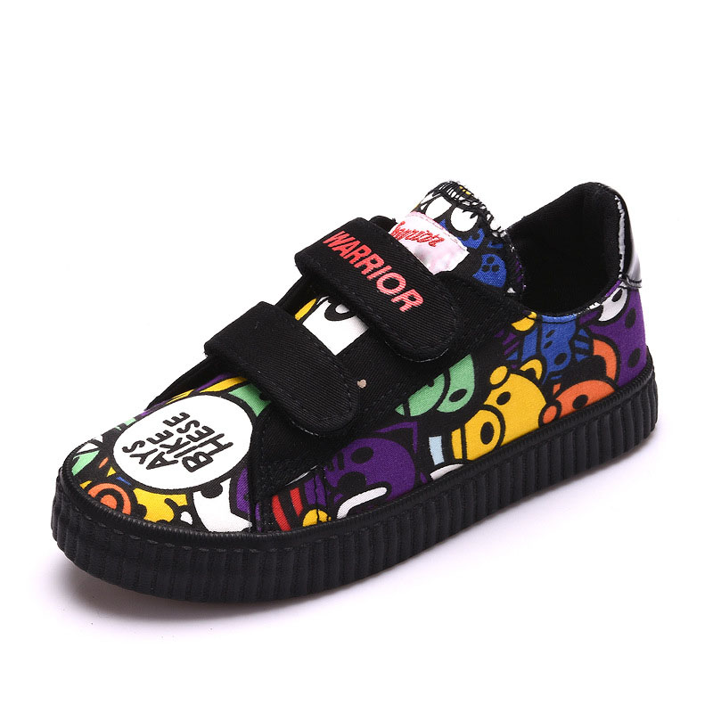Spring And Autumn New Children's Shoes Baby Canvas Shoes Personality Graffiti Shoes .