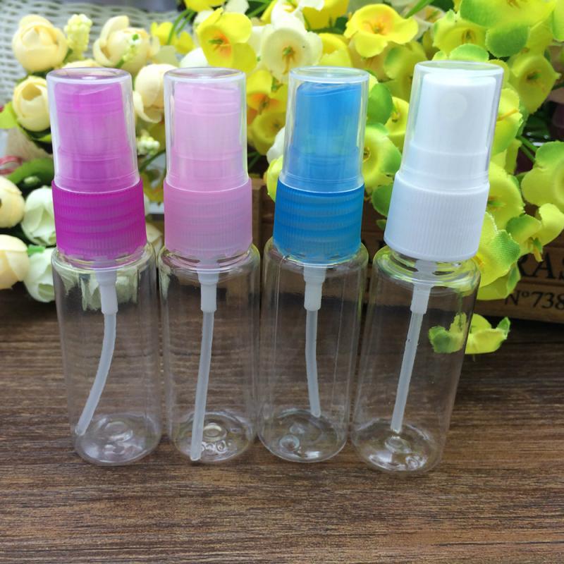 20ml Random Color Travel Transparent Plastic Atomizer Small Mini Empty Spray Refillable Bottle