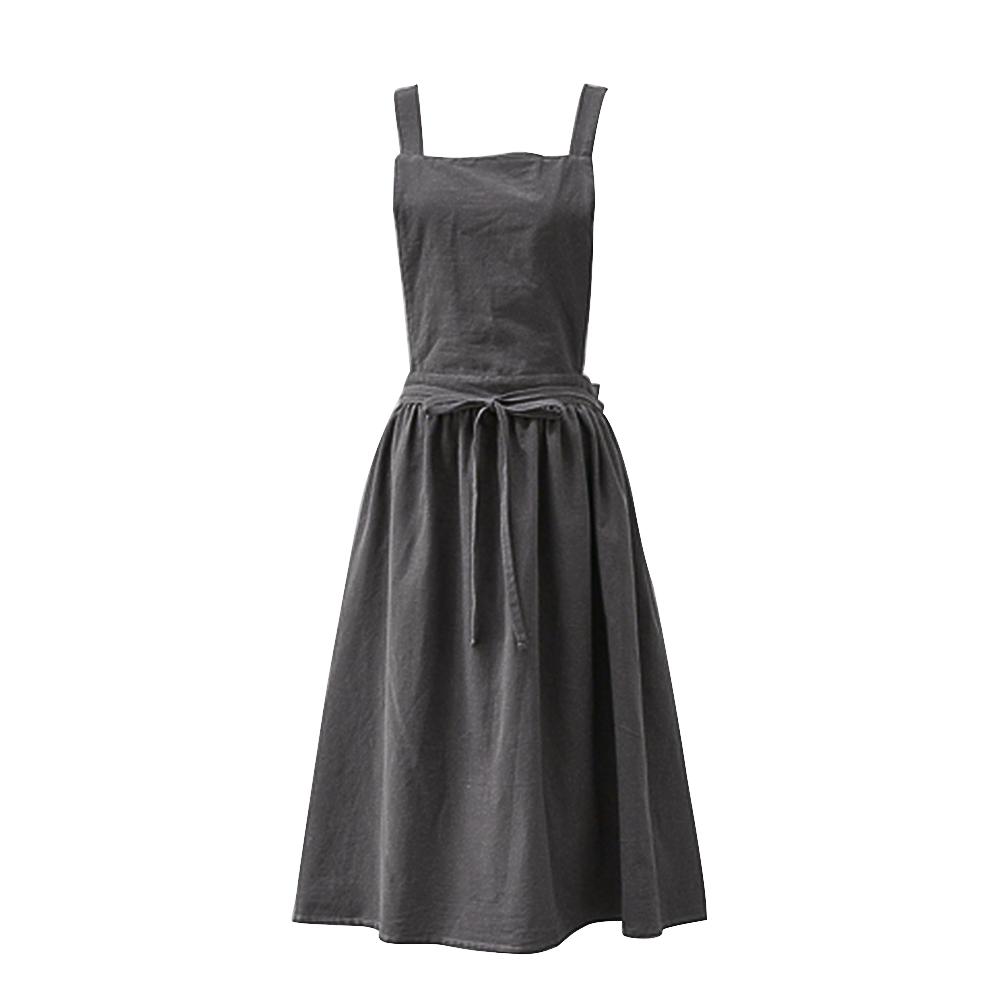 Nordic Simple Florist Apron Cotton Linen Gardening Coffee Shops Kitchen Aprons