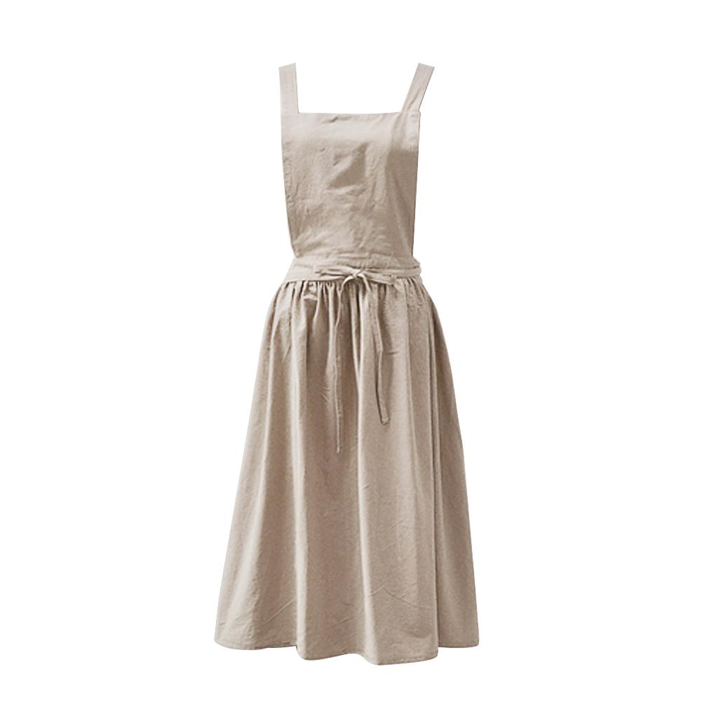 Nordic Simple Florist Apron Cotton Linen Gardening Coffee Shops Kitchen Aprons