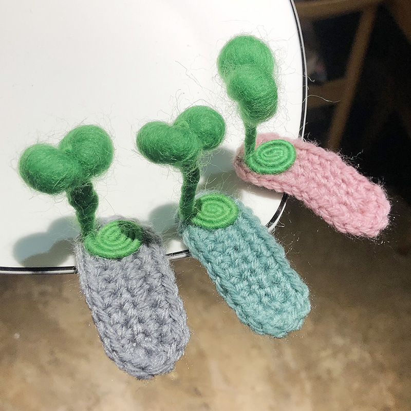 3pcs Ins Girl Cute Children Grass Hairpin Side Clip Fruit Hairpin Headdress.