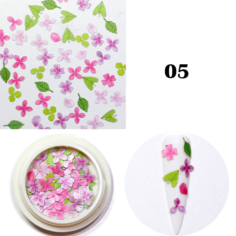 Nail Color Flower Star Pulp Sheet Mixed Nail Jewelry Patch 3d Nail Art Decorations Nails Accessoires