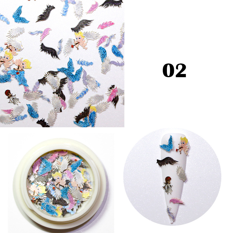 Nail Color Flower Star Pulp Sheet Mixed Nail Jewelry Patch 3d Nail Art Decorations Nails Accessoires