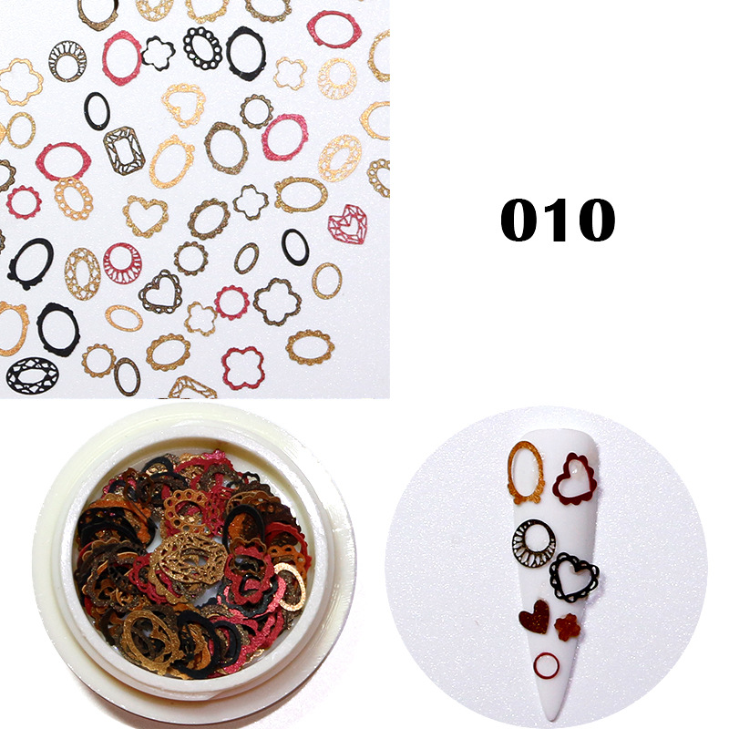 Nail Color Flower Star Pulp Sheet Mixed Nail Jewelry Patch 3d Nail Art Decorations Nails Accessoires