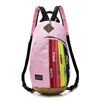 Trendy Travel Bag Ladies Backpack Fashion Rainbow Crossbody Chest Bag Female Bag