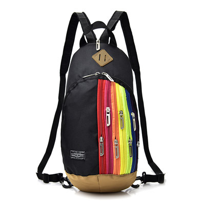 Trendy Travel Bag Ladies Backpack Fashion Rainbow Crossbody Chest Bag Female Bag