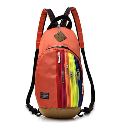 Trendy Travel Bag Ladies Backpack Fashion Rainbow Crossbody Chest Bag Female Bag