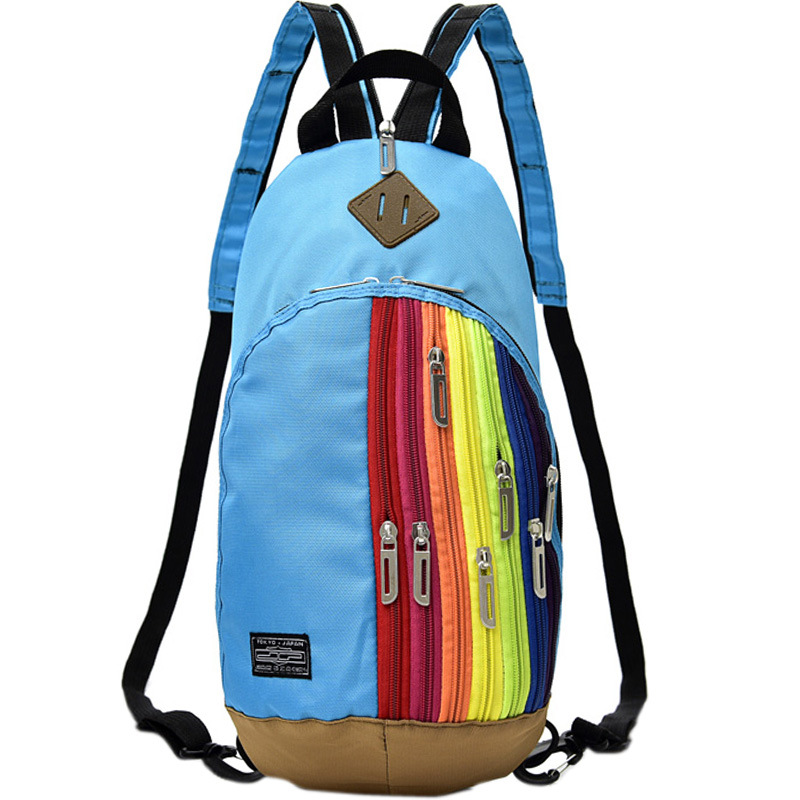 Trendy Travel Bag Ladies Backpack Fashion Rainbow Crossbody Chest Bag Female Bag