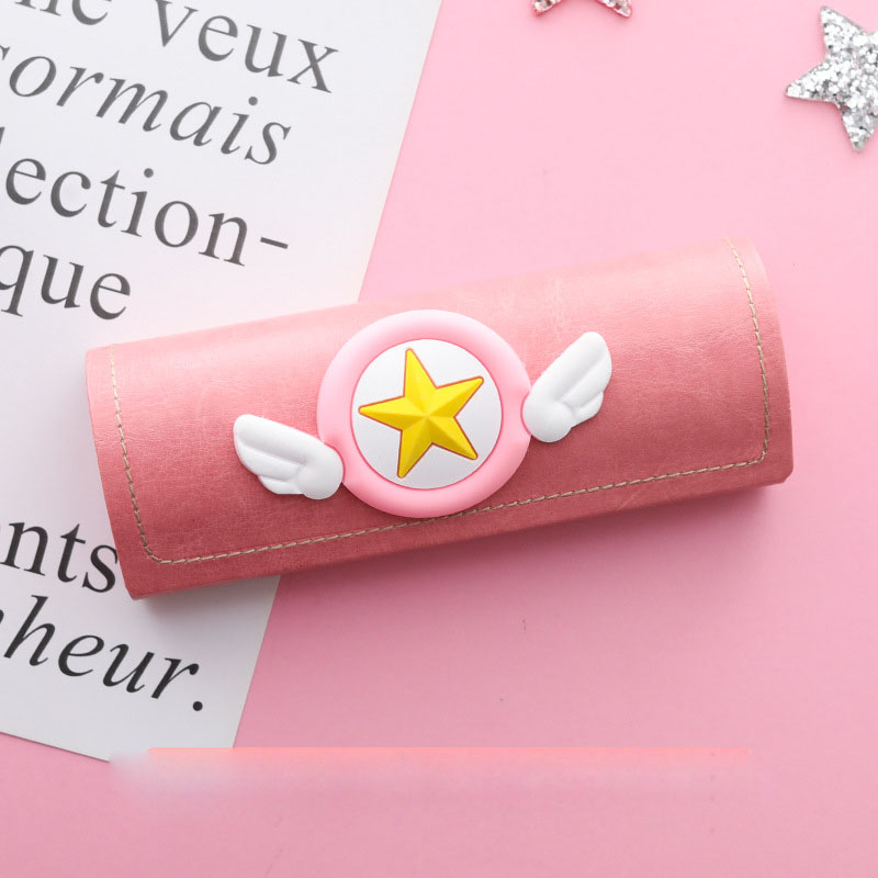 Creative New Strawberry Girl Student Myopia Glasses Case Simple Portable Storage Box.