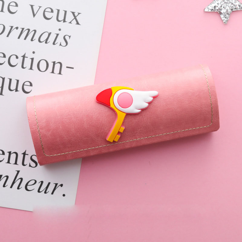 Creative New Strawberry Girl Student Myopia Glasses Case Simple Portable Storage Box.