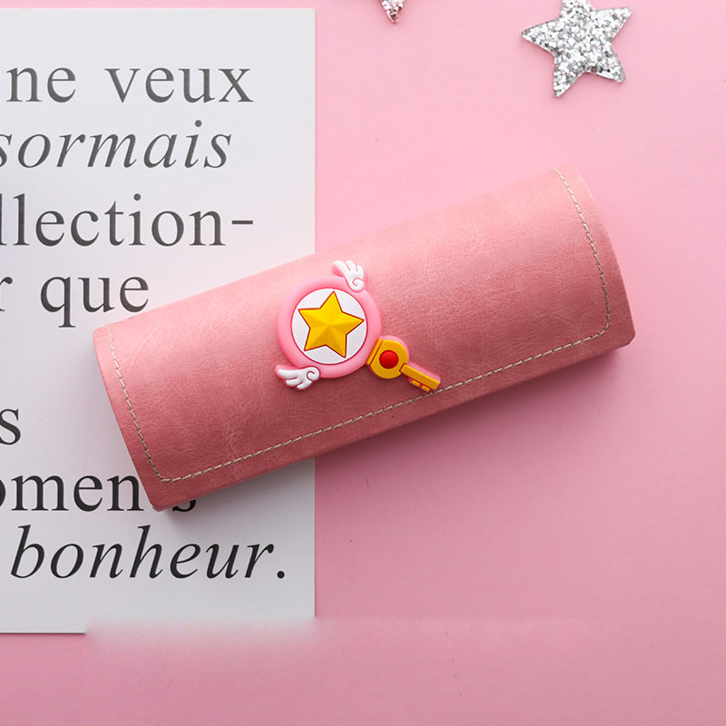 Creative New Strawberry Girl Student Myopia Glasses Case Simple Portable Storage Box.