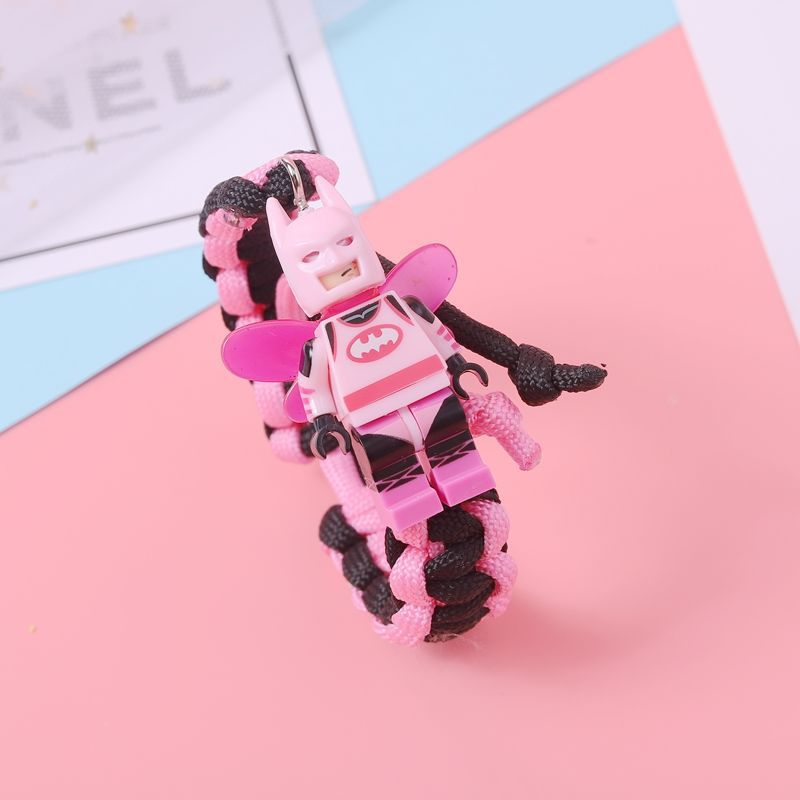 Cartoon Cute Buzz Lightyear Bunny Building Blocks Simple Couple Girlfriends Lego Bracelet