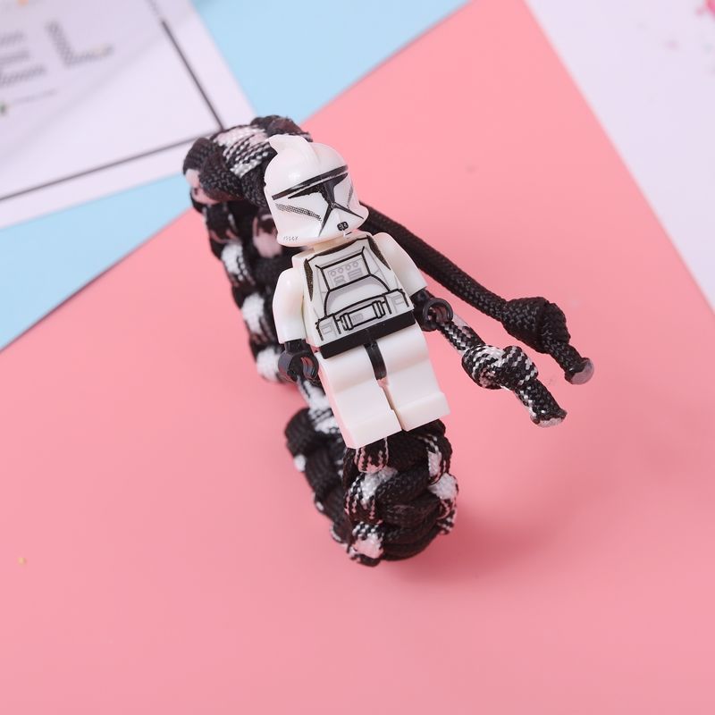 Cartoon Cute Buzz Lightyear Bunny Building Blocks Simple Couple Girlfriends Lego Bracelet