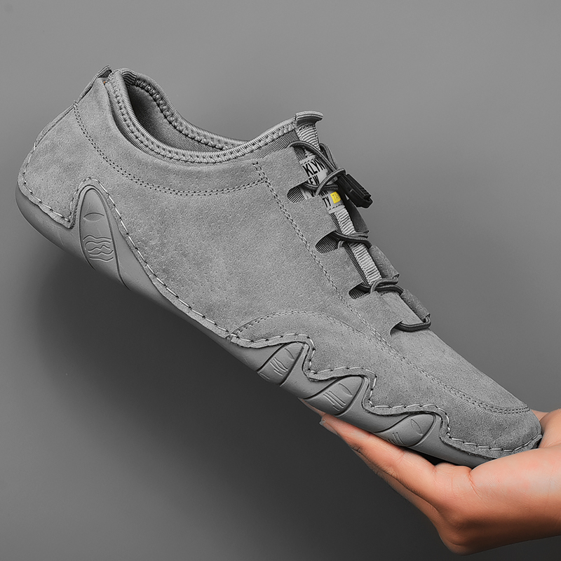 Men&apos;s Sneakers Cow Suede Leather Men Loafers Shoes Fashion Slip On Men Driving Shoes Soft Sapato
