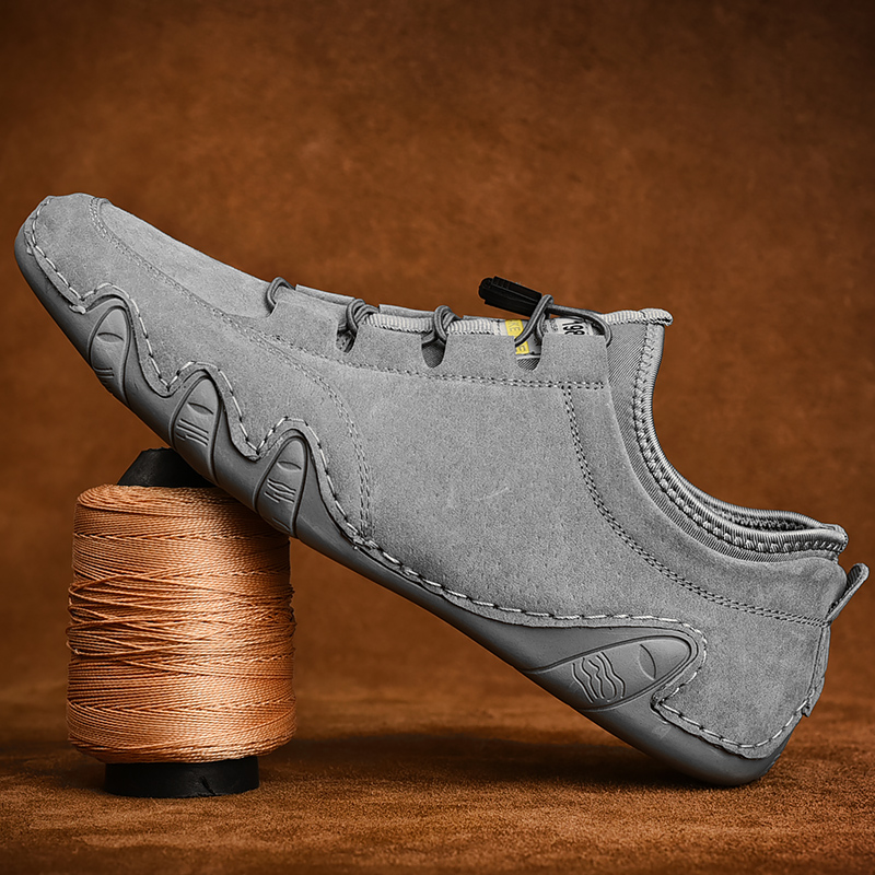 Men&apos;s Sneakers Cow Suede Leather Men Loafers Shoes Fashion Slip On Men Driving Shoes Soft Sapato