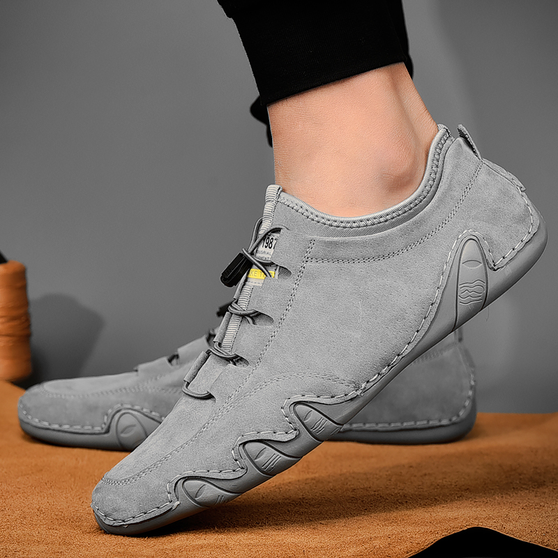 Men&apos;s Sneakers Cow Suede Leather Men Loafers Shoes Fashion Slip On Men Driving Shoes Soft Sapato