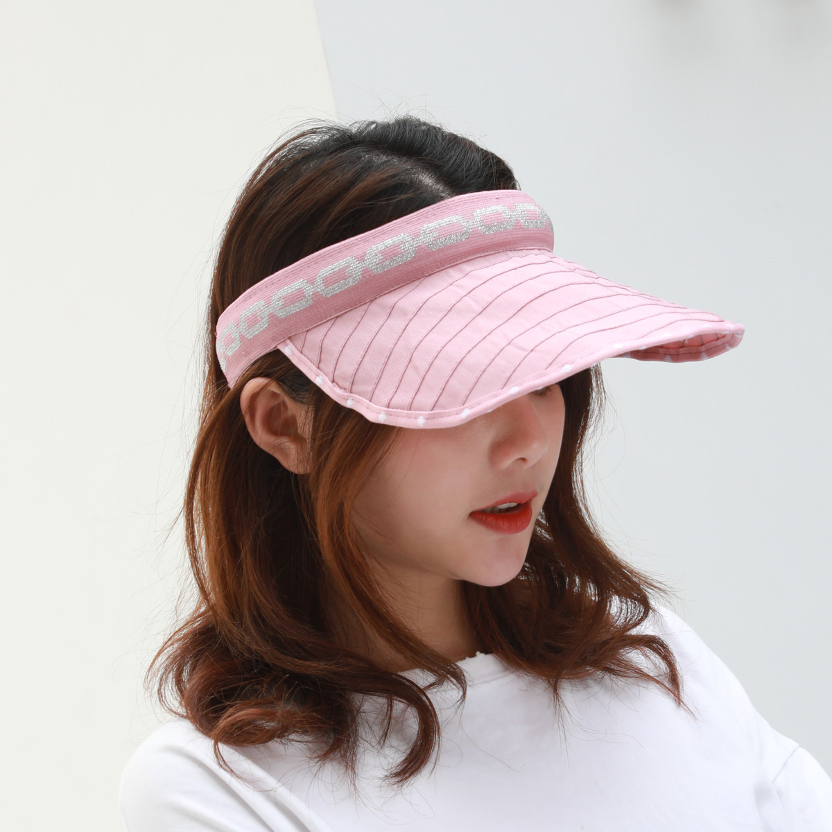 [Peak Cap Can Be Folded Into a Hair Band] Women's Sunscreen Sports Sunshade Empty Baseball Hat.