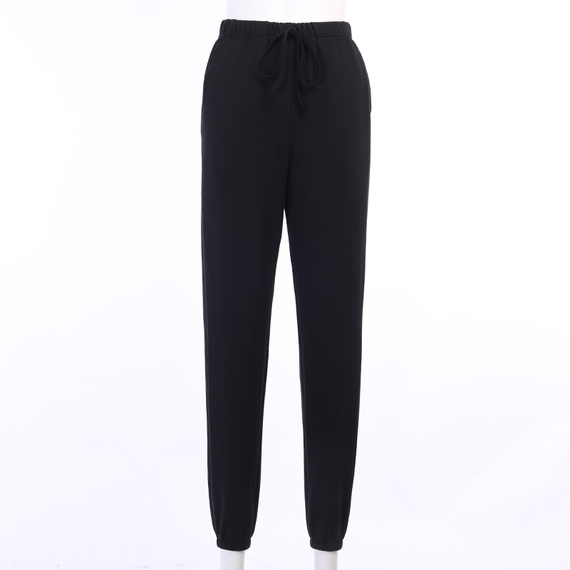 Personality English Printing Casual Pants Women's Summer Loose-Fitting Sports Trousers Women.