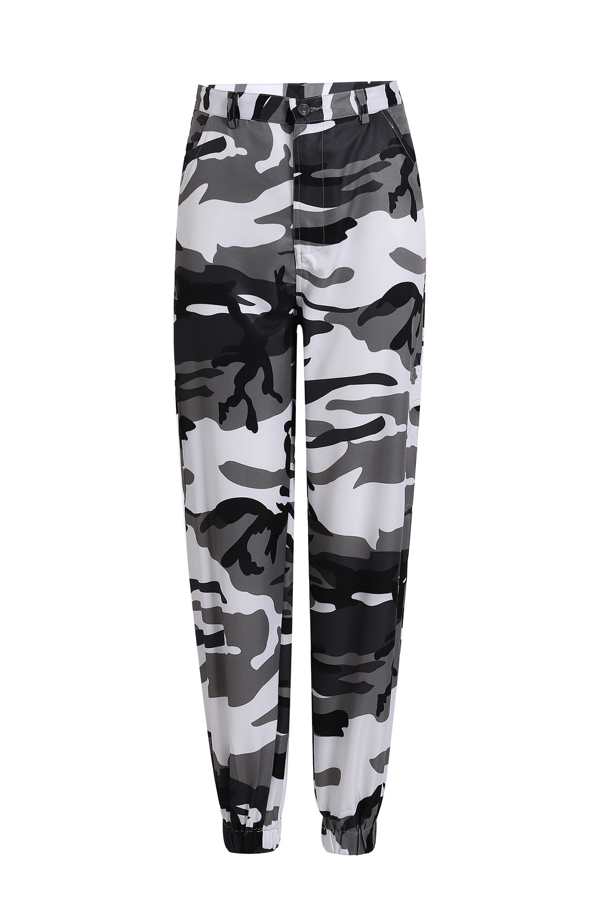 Women's New Camouflage Tooling Denim Harem Pants Casual Pants.