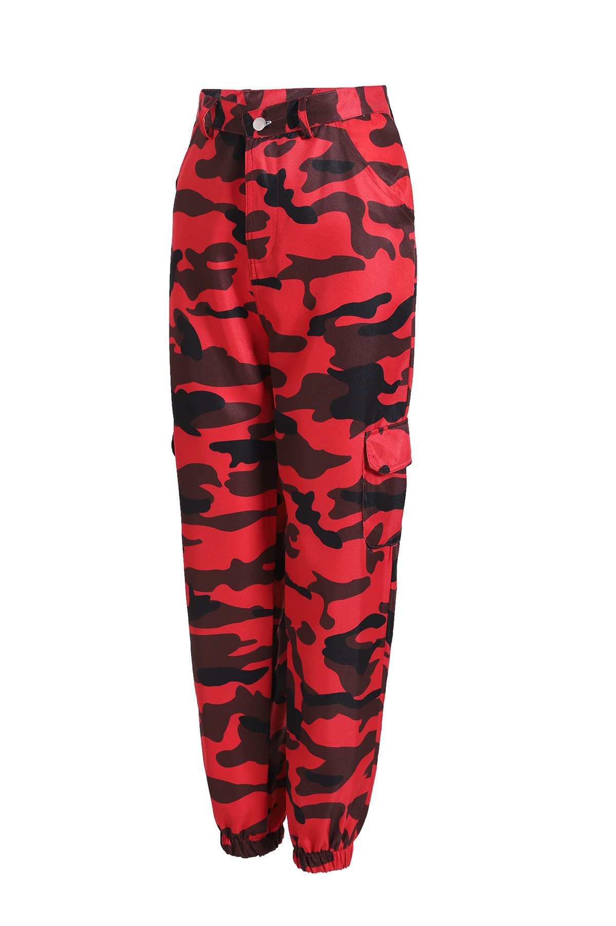 Women's New Camouflage Tooling Denim Harem Pants Casual Pants.
