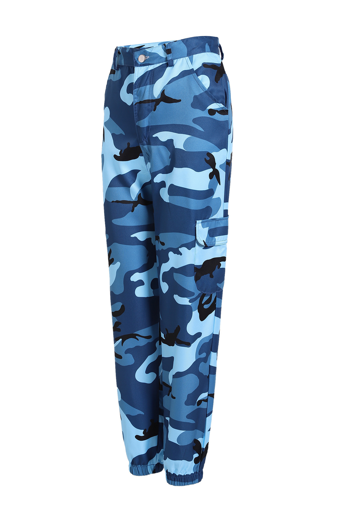 Women's New Camouflage Tooling Denim Harem Pants Casual Pants.