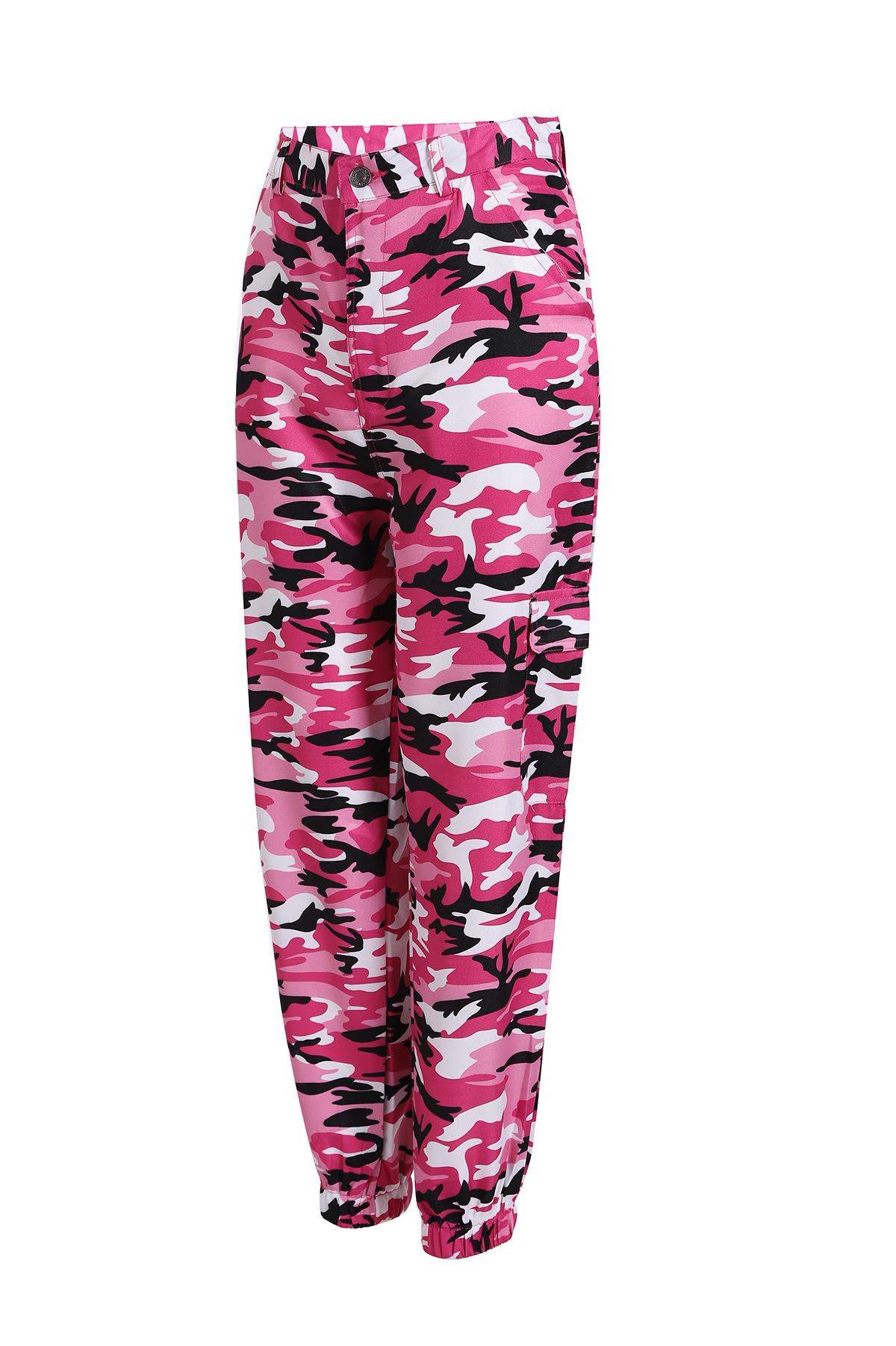 Women's New Camouflage Tooling Denim Harem Pants Casual Pants.
