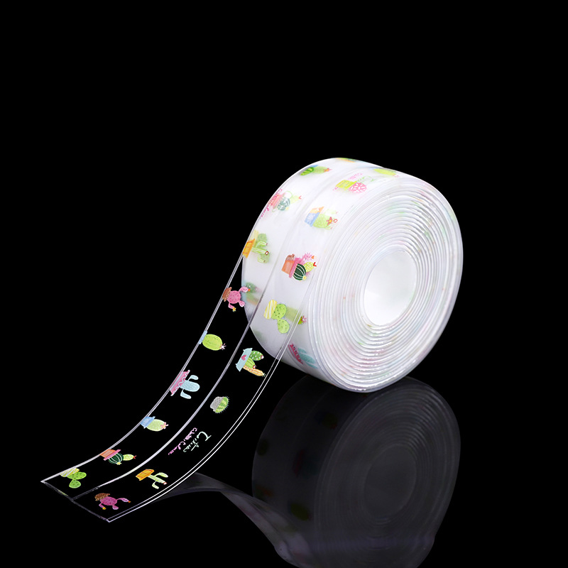 Kitchen Waterproof and Mildew Proof Tape Seam Moisture-Proof Strip Toilet Gap Corner Line Sticker.