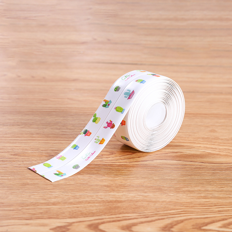 Kitchen Waterproof and Mildew Proof Tape Seam Moisture-Proof Strip Toilet Gap Corner Line Sticker.