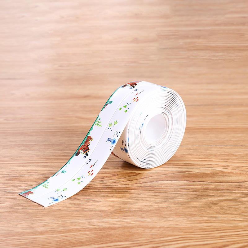 Kitchen Waterproof and Mildew Proof Tape Seam Moisture-Proof Strip Toilet Gap Corner Line Sticker.