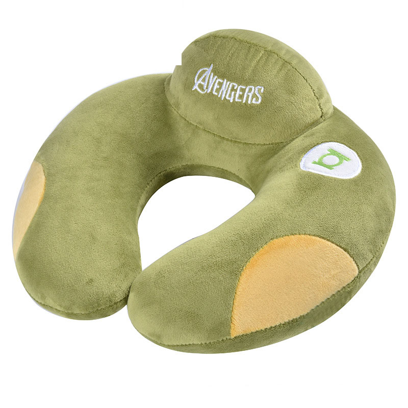 Avengers U-Shaped Pillow PP Cotton U-Shaped Cervical Pillow Lumbar Pillow Set.Send Blindfold