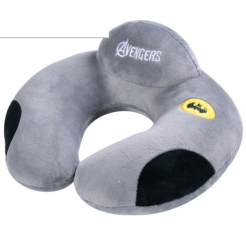 Avengers U-Shaped Pillow PP Cotton U-Shaped Cervical Pillow Lumbar Pillow Set.Send Blindfold