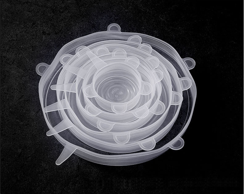 Silicone Plastic Wrap Kitchen Multifunctional Six-Piece Plastic Wrap Silicone Bowl Cover