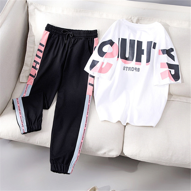 Casual Sportswear Suit Female Two-Piece Summer Fashion Trend.