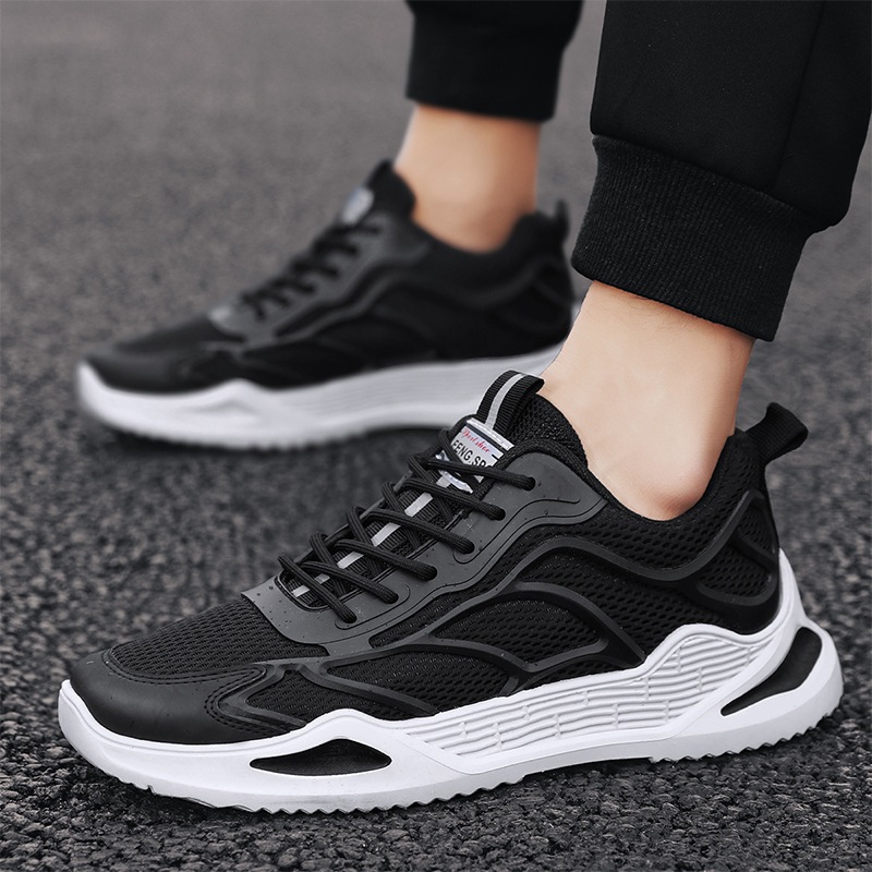 Mesh Shoes Men's Shoes Running Casual Sports Shoes Breathable Students All-Match Trendy Shoes.