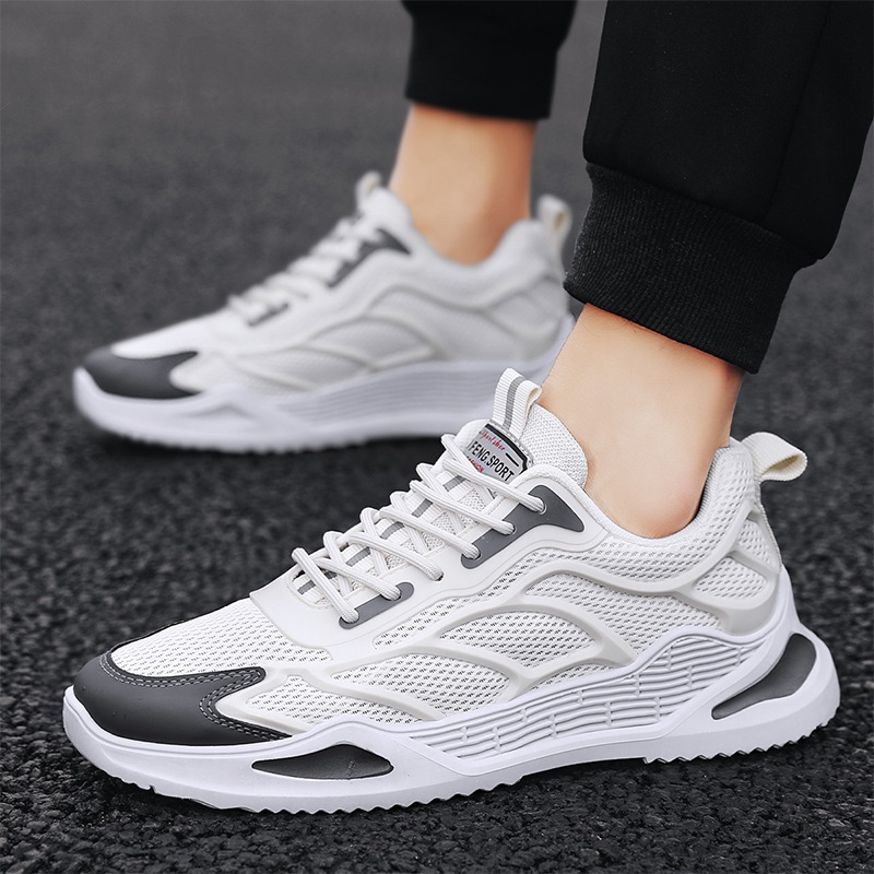 Mesh Shoes Men's Shoes Running Casual Sports Shoes Breathable Students All-Match Trendy Shoes.