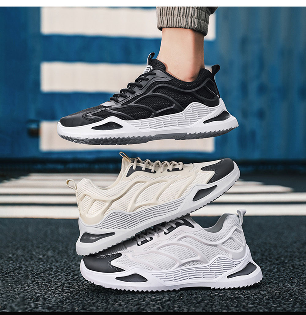 Mesh Shoes Men's Shoes Running Casual Sports Shoes Breathable Students All-Match Trendy Shoes.