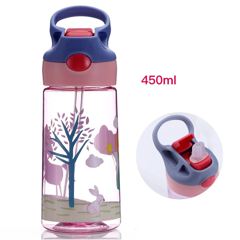 450MLChildren Learn To Drink Cup, Duckbill Type Straw Cup Training Cup, Toddler Drinking Cup.