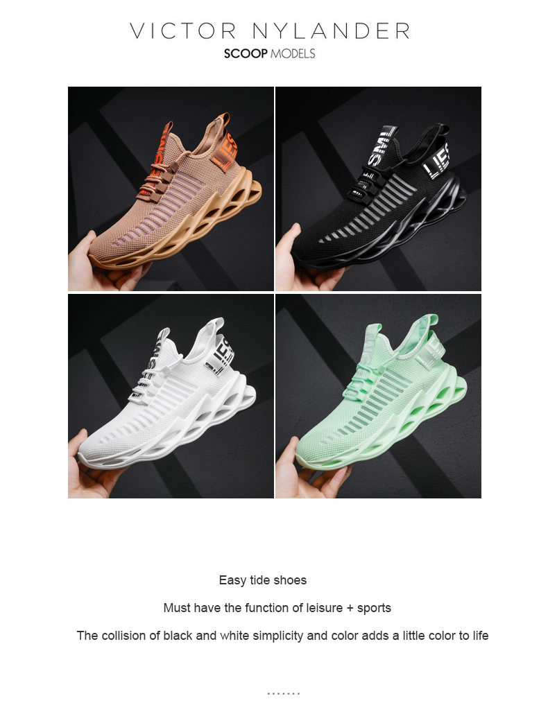 Sneakers Men Shoes Breathable Stretch Cloth Lightweight Running Shoe Athletic Shoes