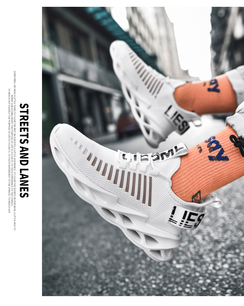 Sneakers Men Shoes Breathable Stretch Cloth Lightweight Running Shoe Athletic Shoes