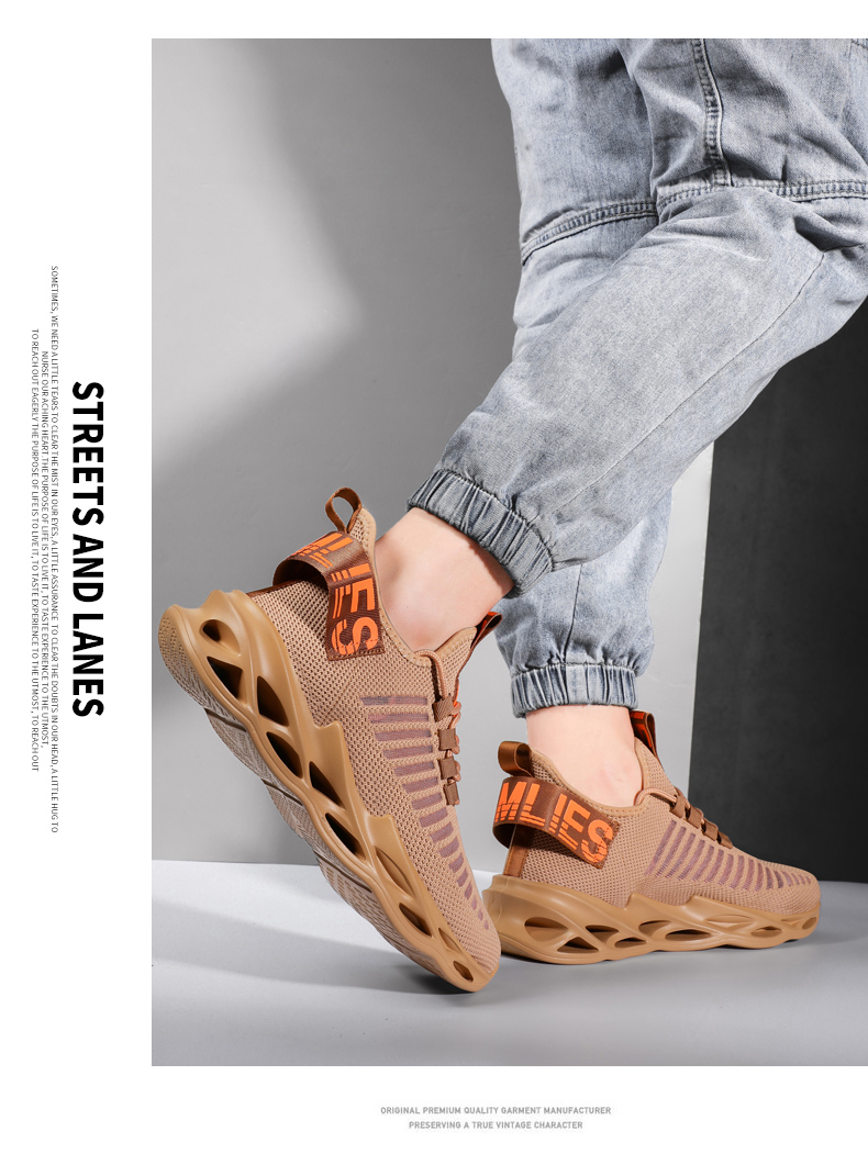 Sneakers Men Shoes Breathable Stretch Cloth Lightweight Running Shoe Athletic Shoes