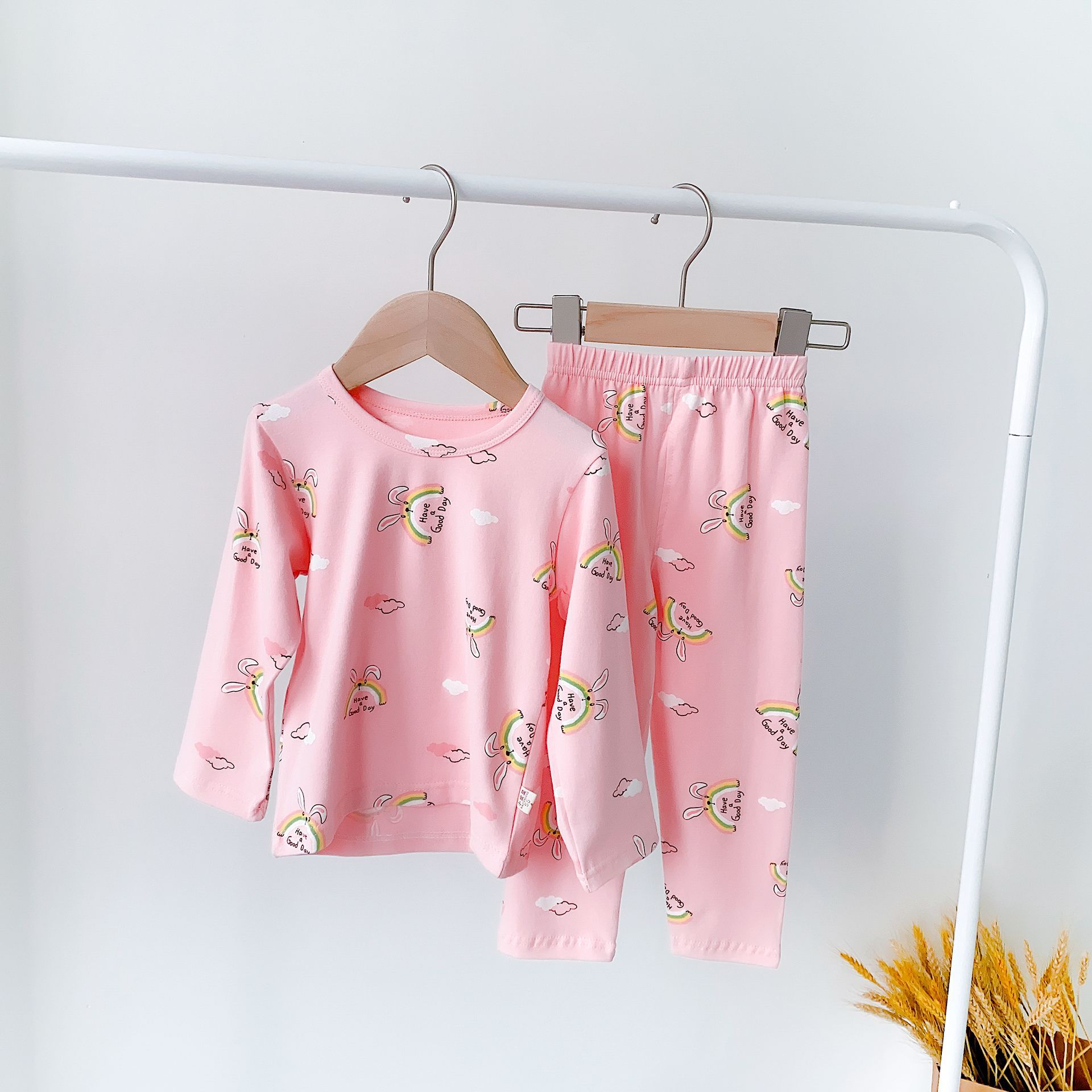 New Children's Underwear Set, Baby Children's Autumn Clothes and Long Pants 2 Sets.